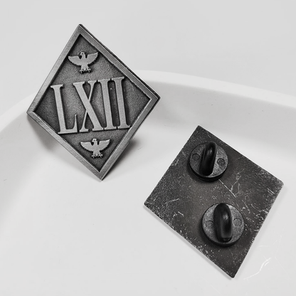 Metall Ansteck Pin römisch "62" Bundle 2 Stk.