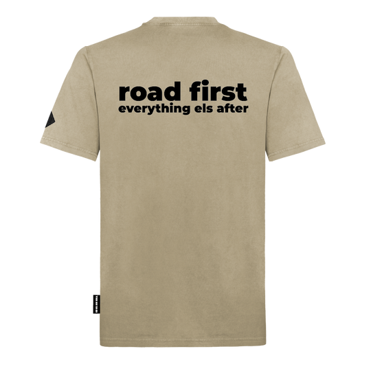 Unisex T-Shirt "Road first" Backprint