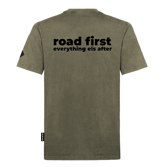Unisex T-Shirt "Road first" Backprint