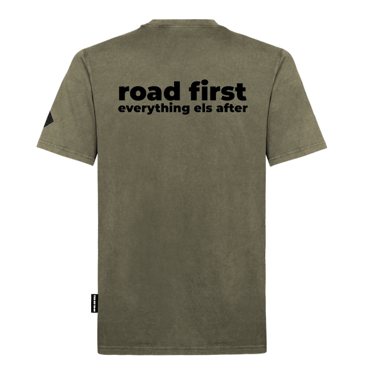 Unisex T-Shirt "Road first" Backprint